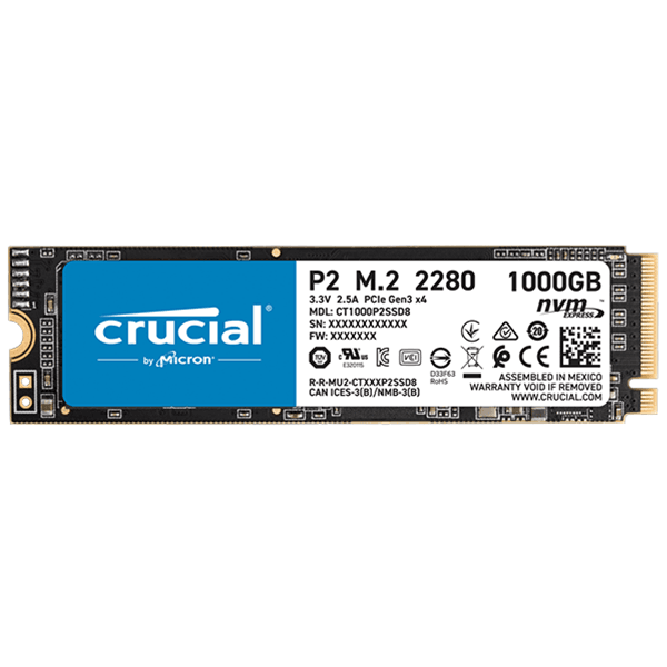 SSD 1TB CRUCIAL P2 NVME M.2 | CT1000P2SSD8
