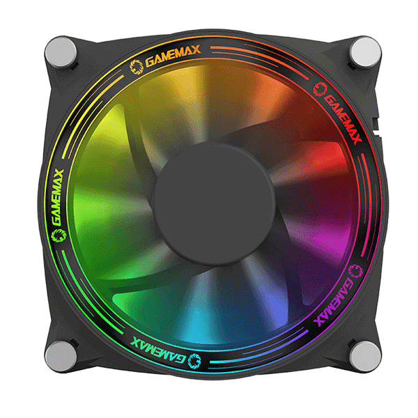 GAMMAX CASE FAN GMX12RBB 120mm RGB Single Fan 1 Year Shop Warranty | GMX-12-RBB