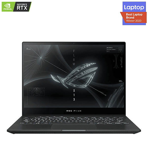 ASUS ROG Flow X13 AMD Rayzen 9 5900HS Processor, 16GB RAM, 1TB SSD, NVIDIA RTX 3050Ti 4GB GDDR6 Graphics, 13.4" WUXGA Touch Display, Windows 10 Home, 2 Year Warranty | 90NR04H1-M04770